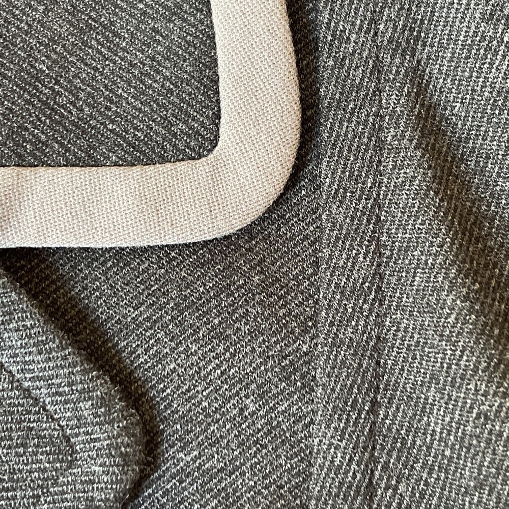 CABI Size S Crew Blazer Ponte Knit Charcoal Button Up Blazer Jacket Trim #3030 - Picture 10 of 10